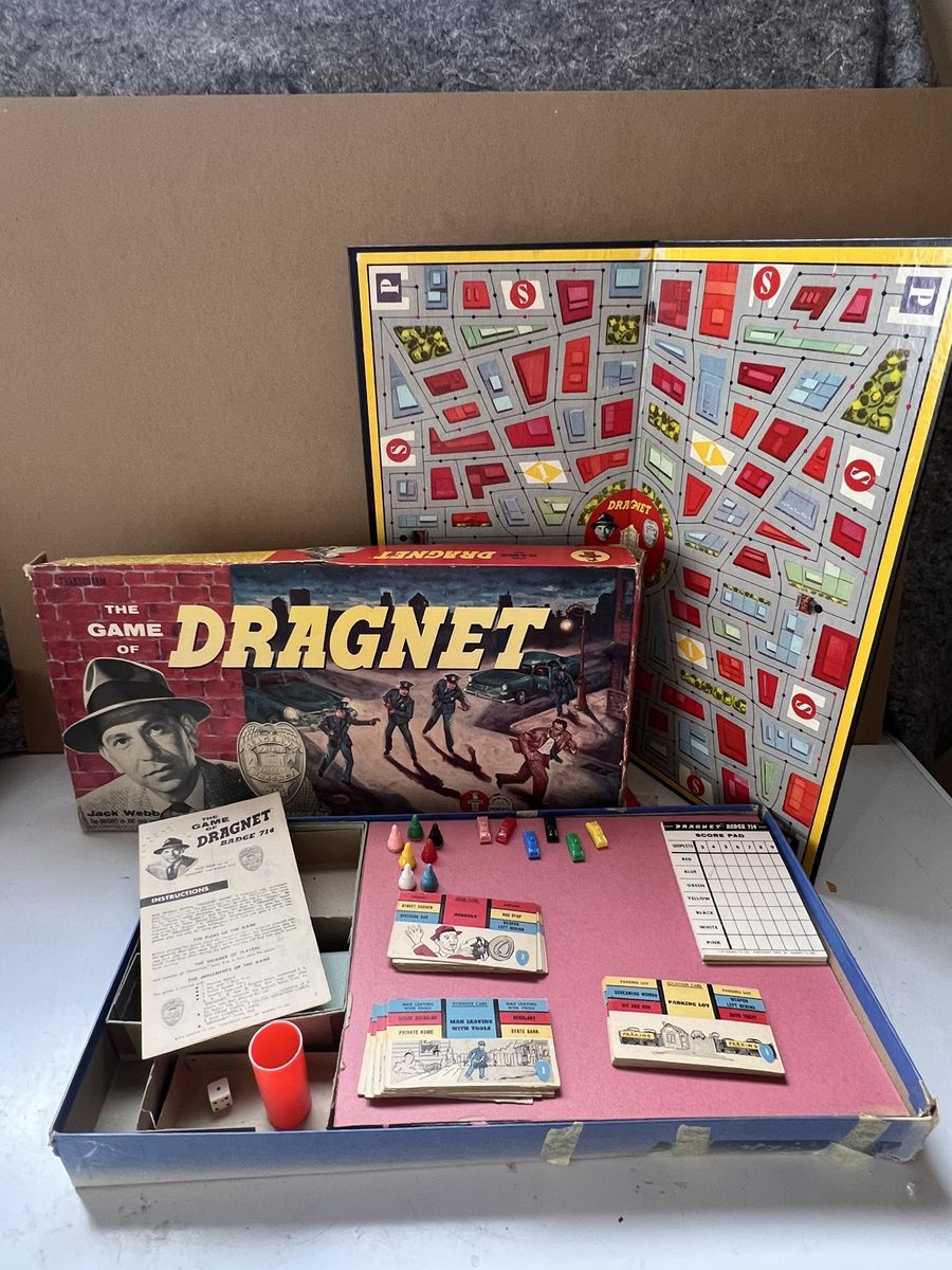 1955 Dragnet Board Game