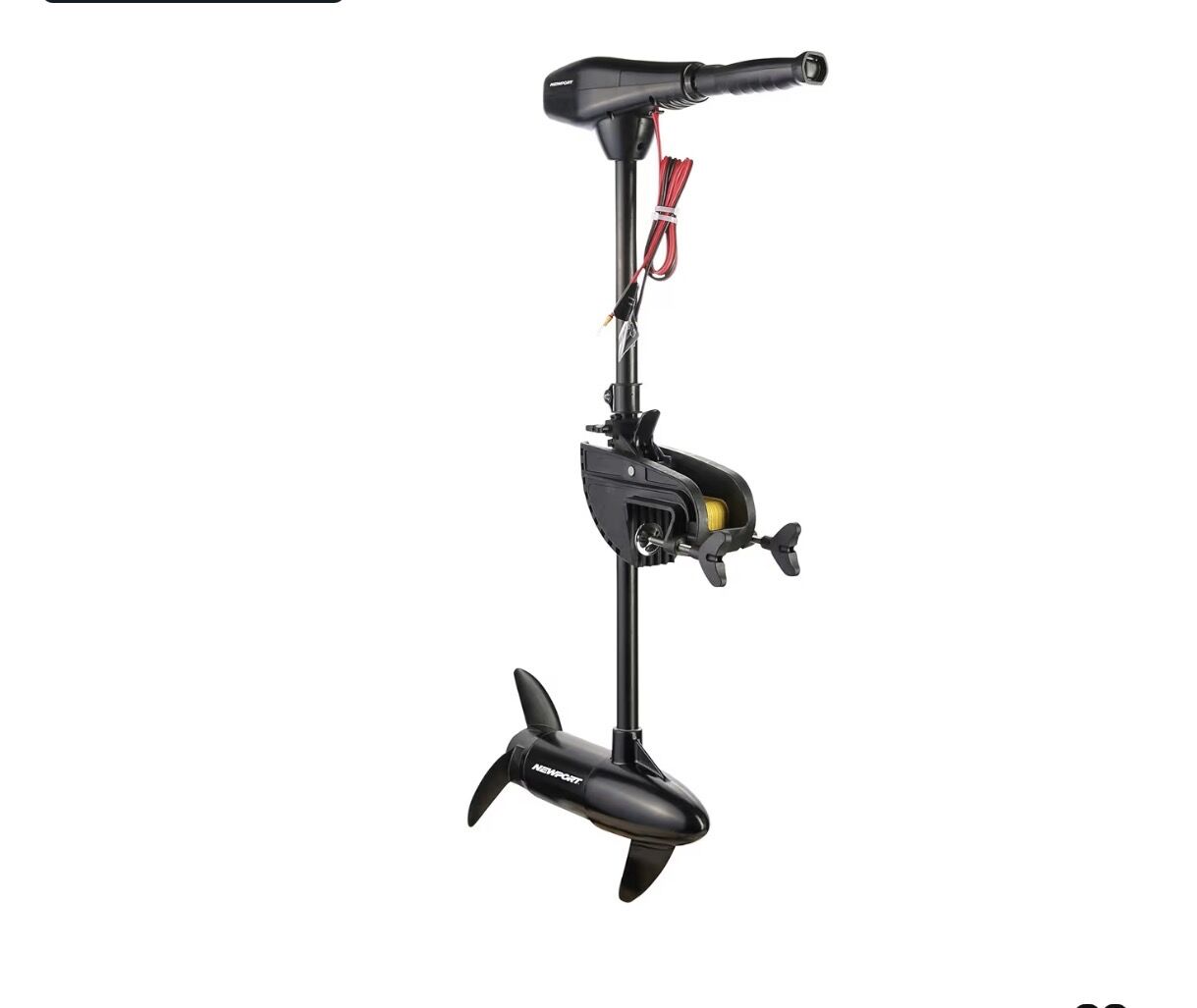 Newport NV-Series Thrust Saltwater Transom Mounted Trolling Electric Trolling Motor w/LED Battery Indicator