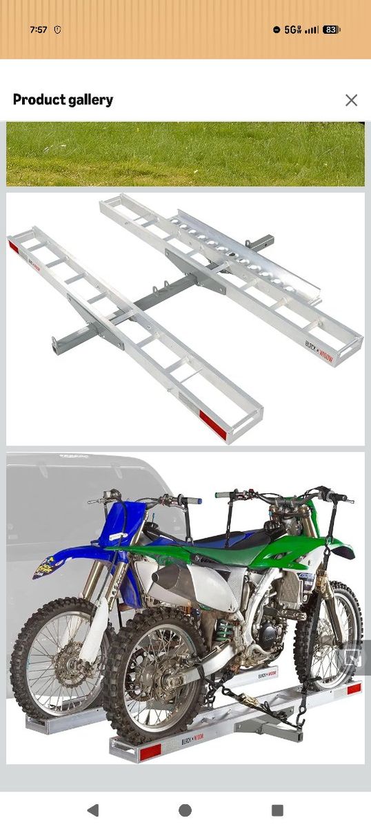 Black Widow double bike hitch carrier