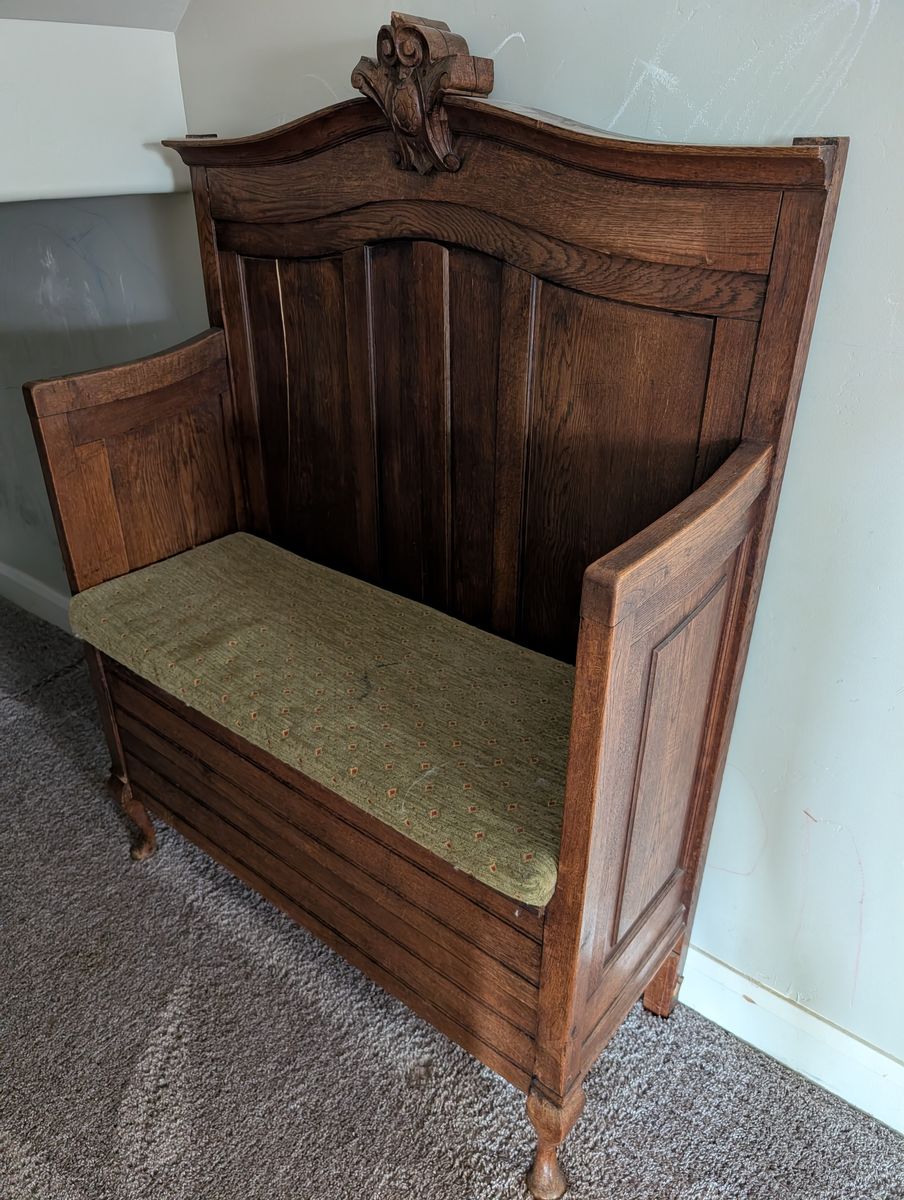 Antique Monks Bench 
