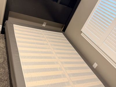 Queen bed frame & box frame with cover