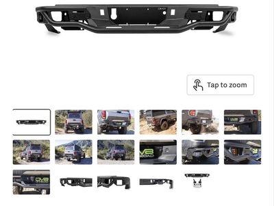 DV8 Off-Road 2023-2026 GMC Canyon/Chevy Colorado Tube Rear Bumper (SKU RBCS3-04)