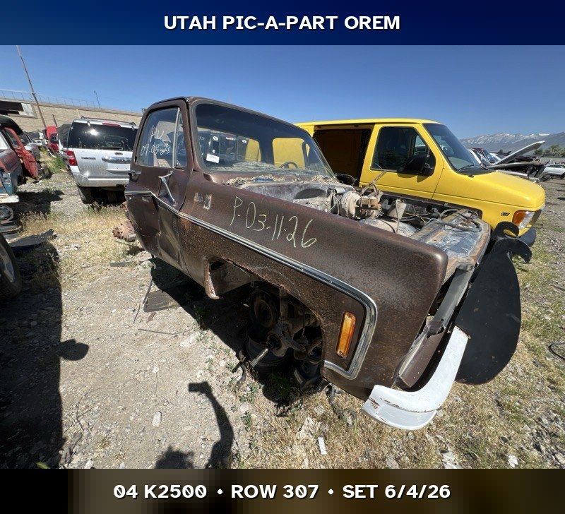 2004 GMC K2500 Parts - UTPAP Orem