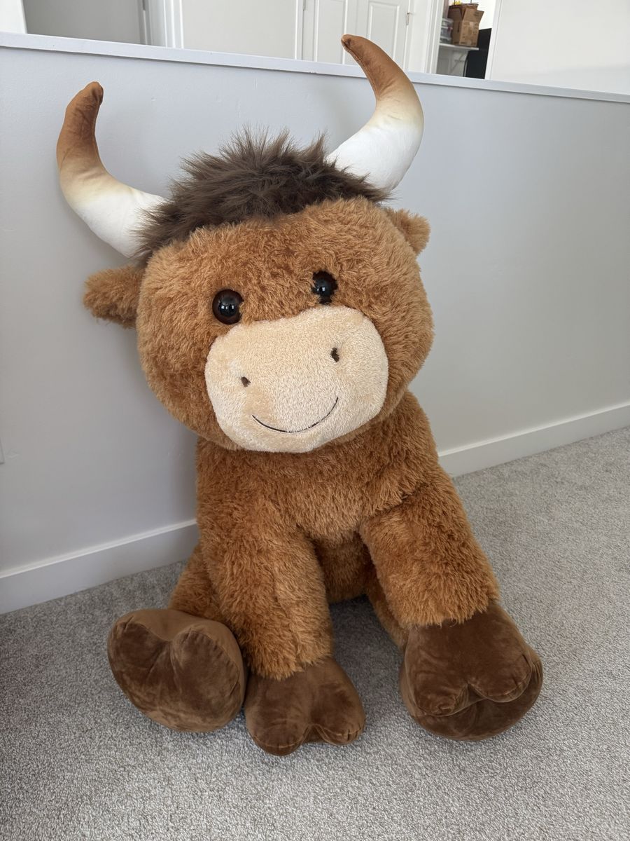 Giant stuffed cow