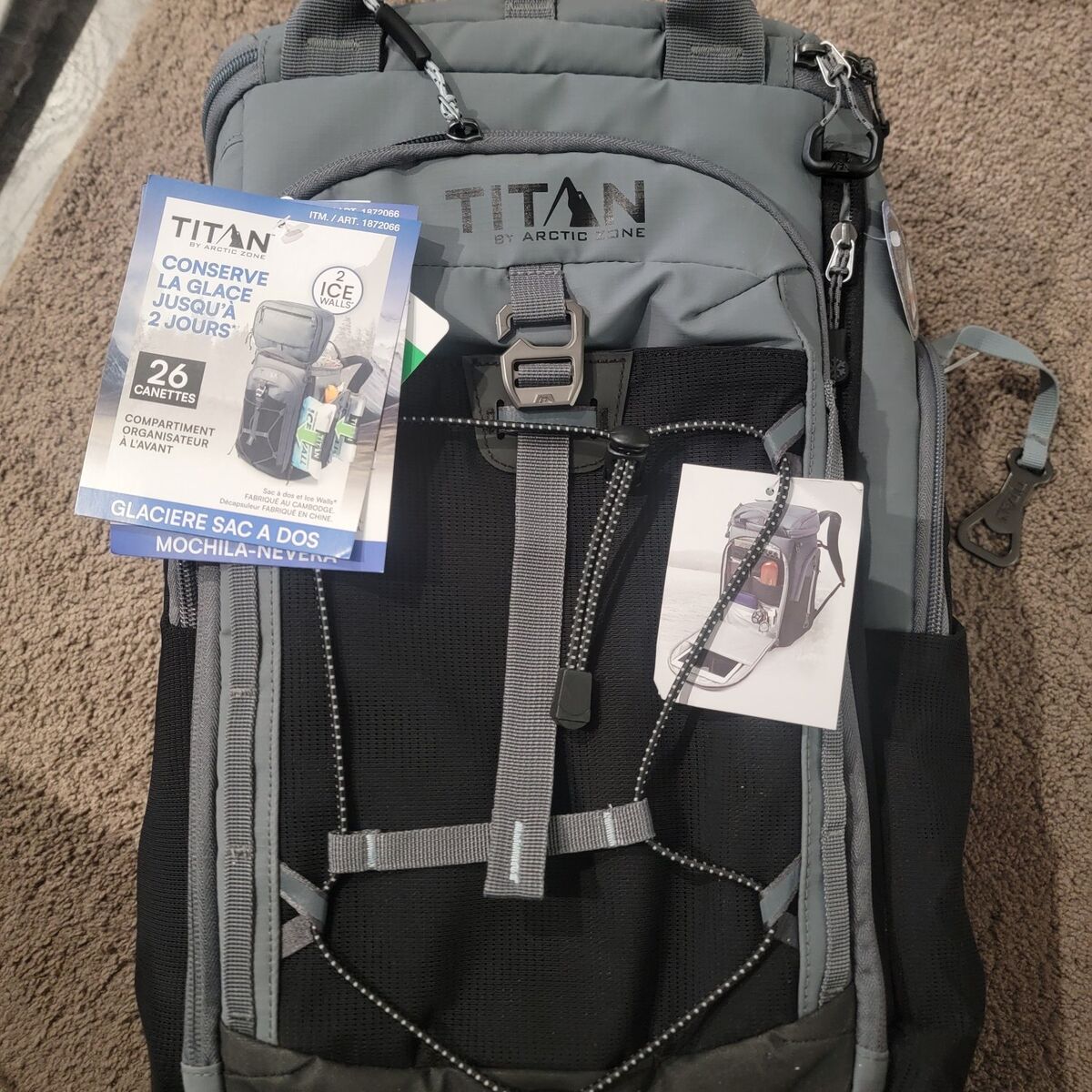 Titan ice wall backpack cooler new