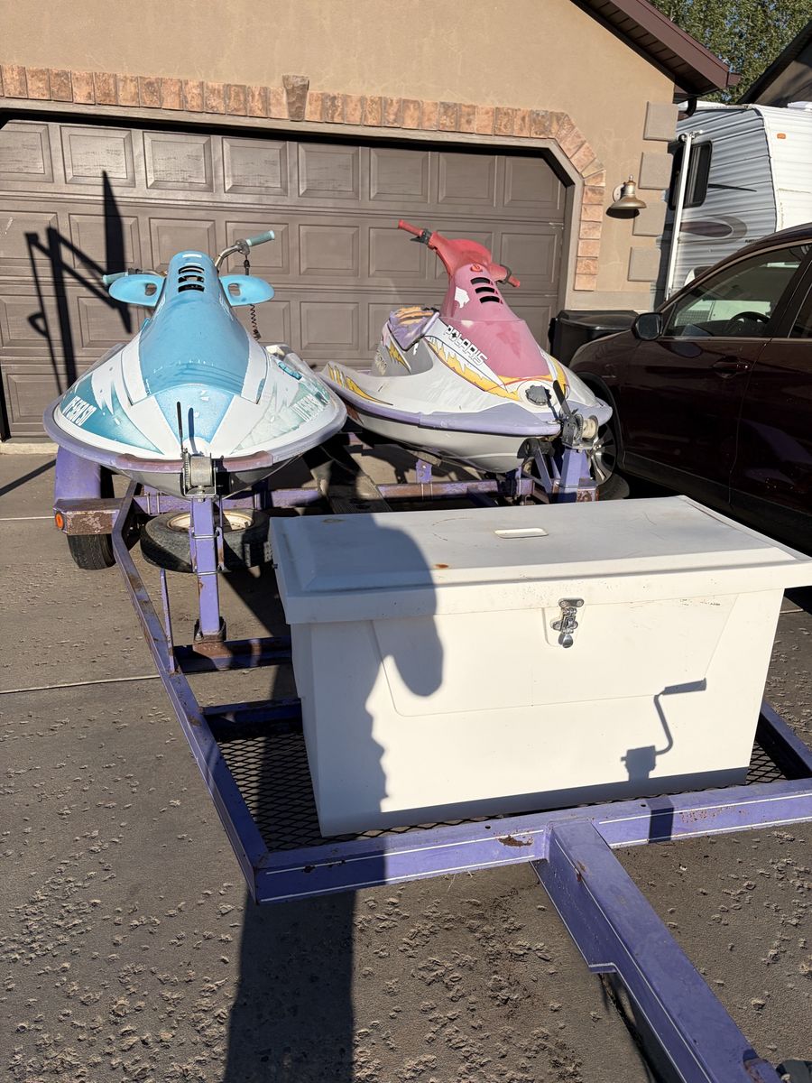Pair of Polaris jet skis