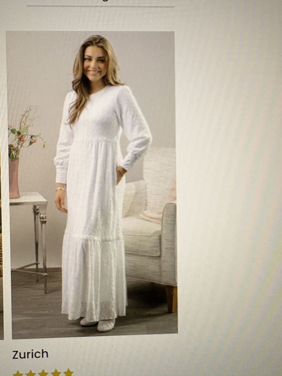 TEMPLE DRESS ( ZURICH ) FROM WHITE ELEGANCE , NEW/TAGS