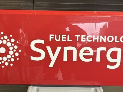 Exxon fuel technology Synergy 39x17 plexiglass