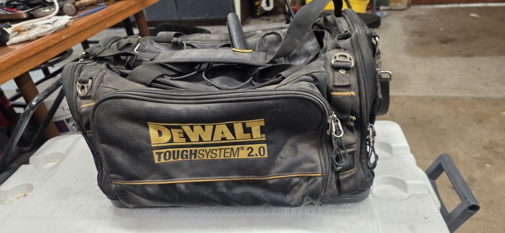 DEWALT ToughSystem 2.0 Tool Bag Backpack, Durable Organizer with Multiple Pockets, Black/Yellow