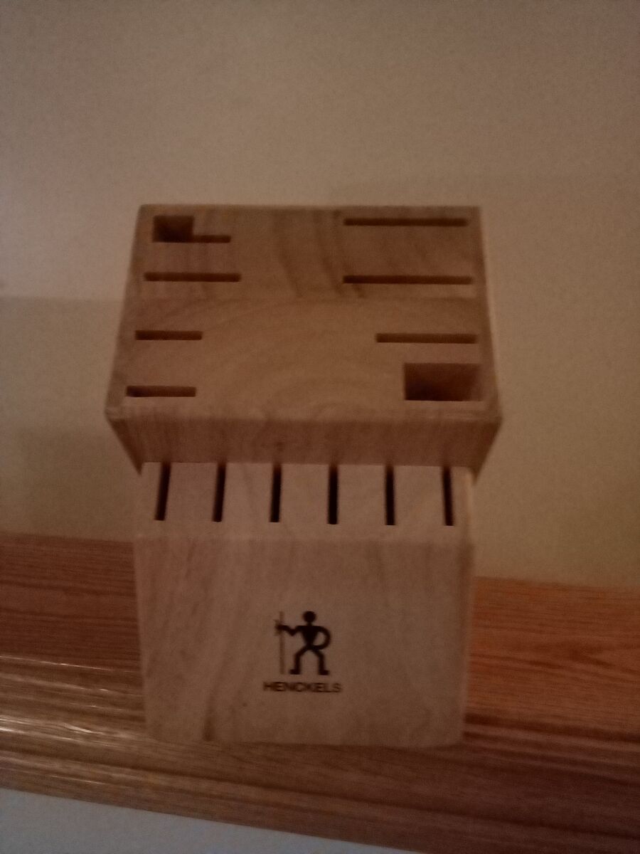 Henkels knife block wood