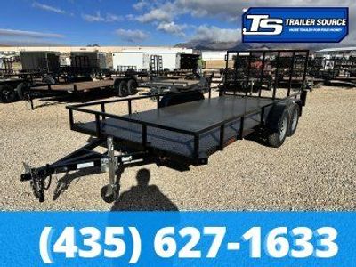 7x16 Echo EA-16-15T Utility Trailer - 7K GVWR Full Steel Floor
