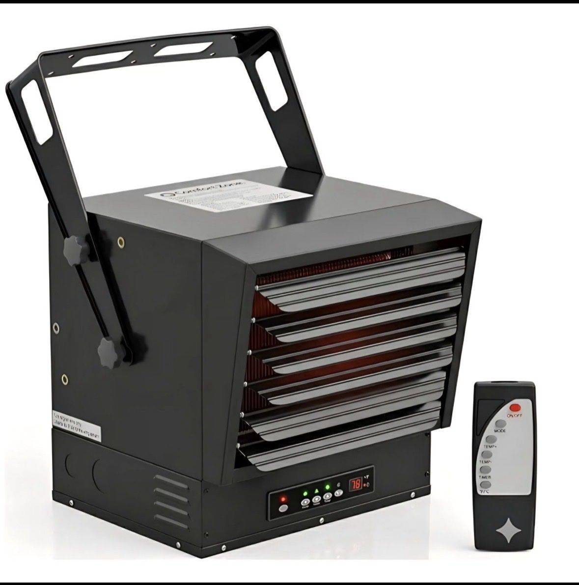 Comfort Zone 10,00W Hard-Wired Garage Heater – Industrial & Commercial Ceiling Mount