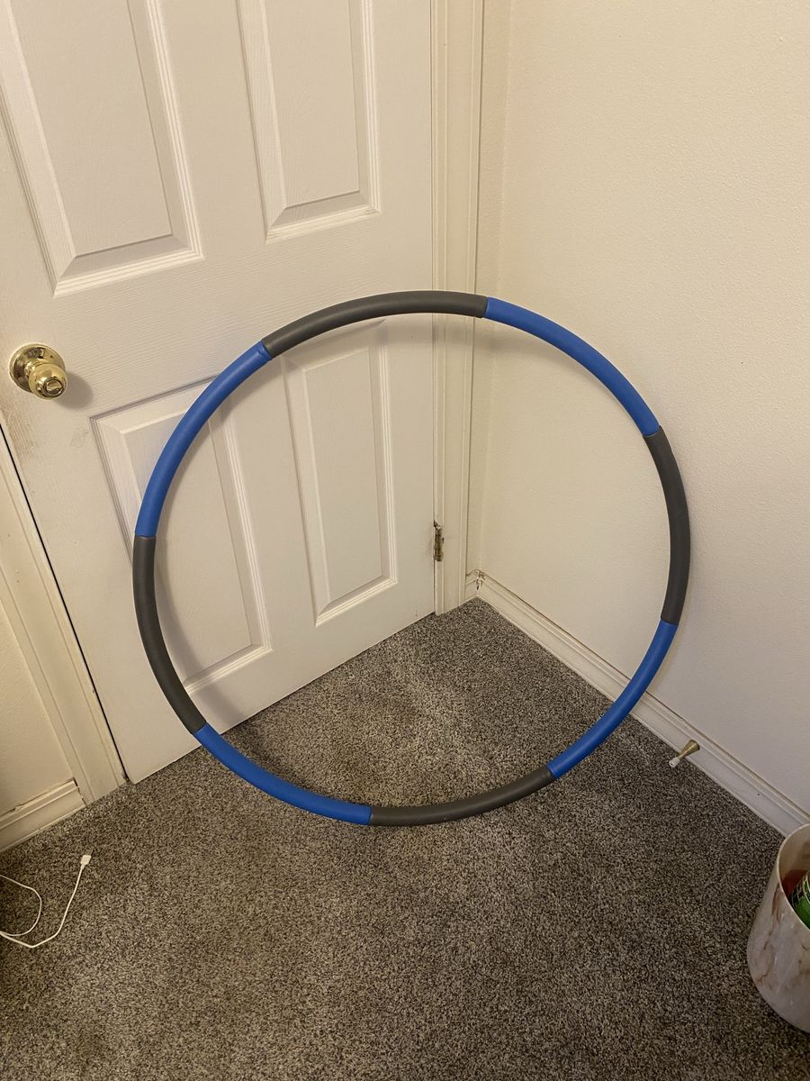 Weighted Exercise Hoop - Blue & Gray Fitness Hoop