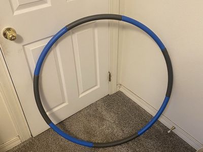 Weighted Exercise Hoop - Blue & Gray Fitness Hoop