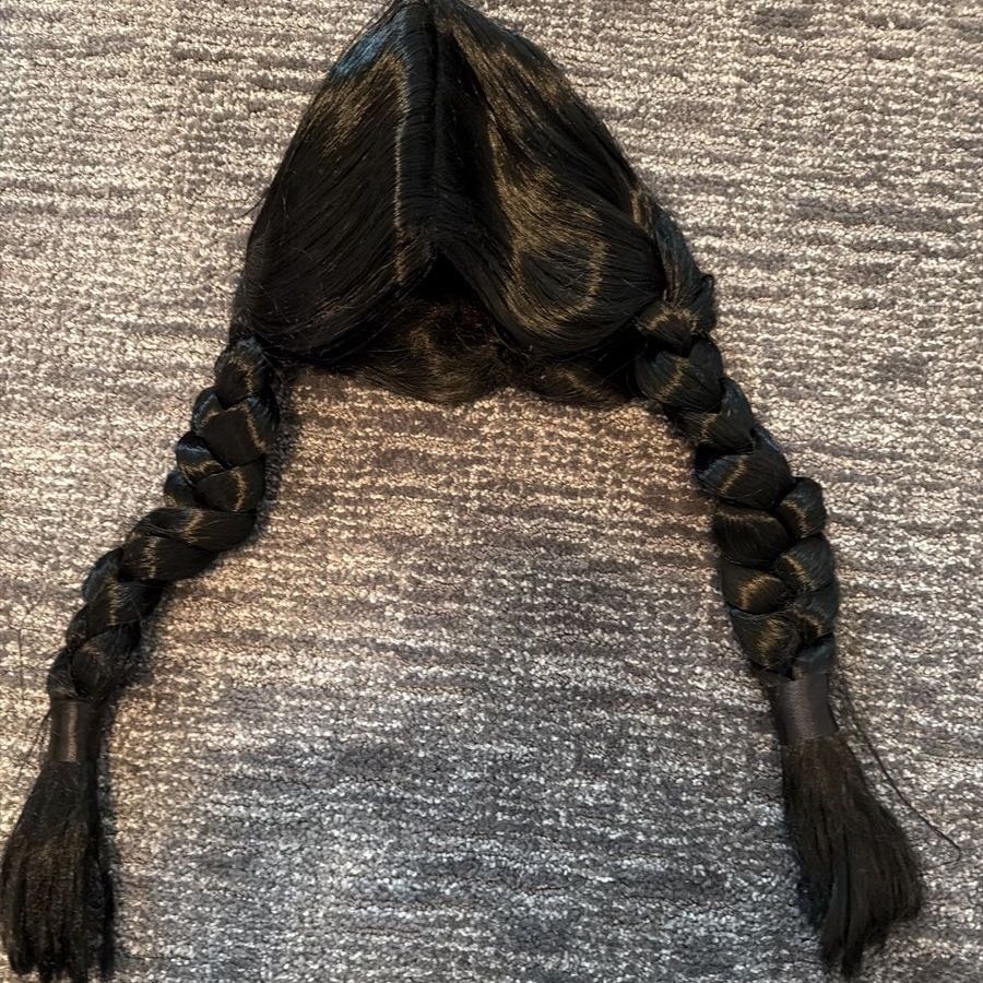 Black Braided Wig Costume Hair