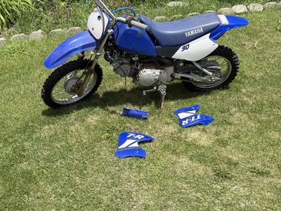 Yamaha TTR 90 Dirt Bike - Blue, Used (Parts Included)