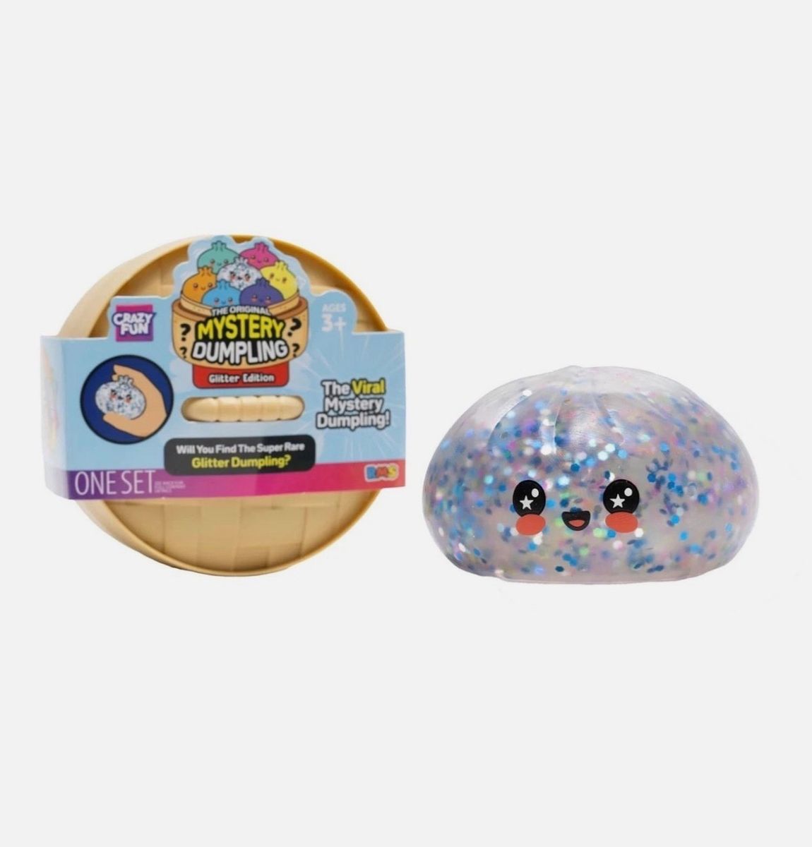 New - Crazy Fun Mystery Glitter Squishy Bun Set - Five Below
