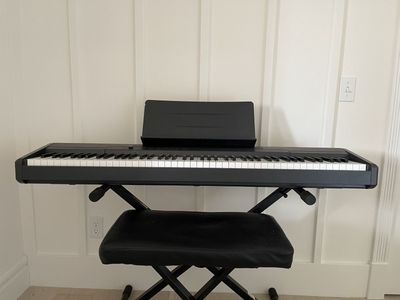 CDP-100 Digital Piano with 88 Weighted Keys and X-Style Stand and Bench