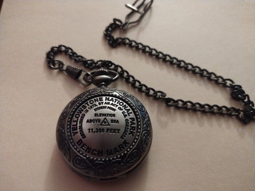 Pocket watch from Yellow Stone National Park.