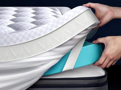 NEW 5 Inch Queen Mattress Topper, Dual Layer 2.5" Pillow Top Mattress Topper Queen Plus 2.5" Cooling Gel