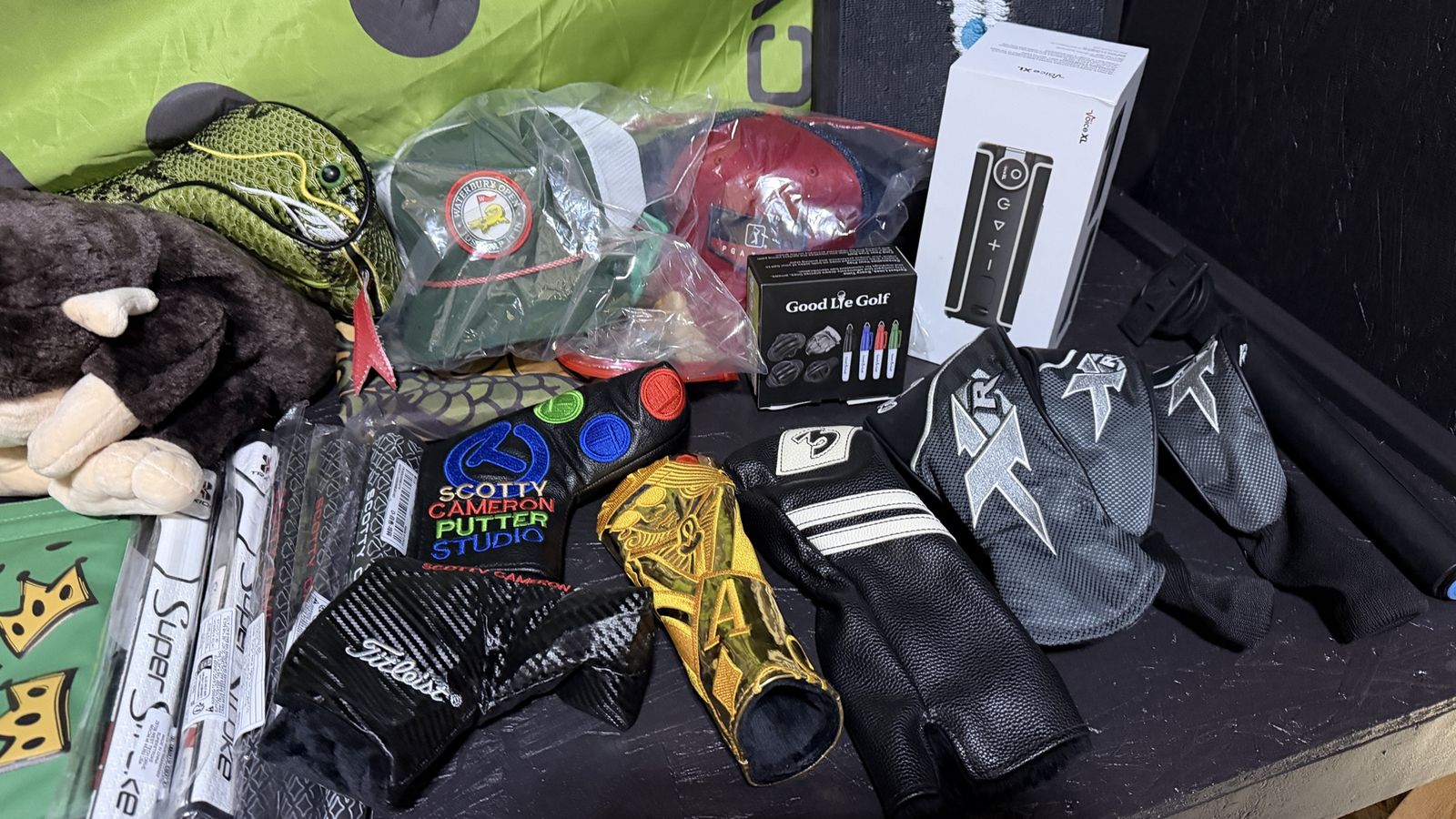 Large selection of premium golf headcovers and accessories available.