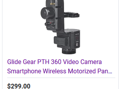 Glide Gear PTH-360 Remote Pan Tilt Head – Brand New