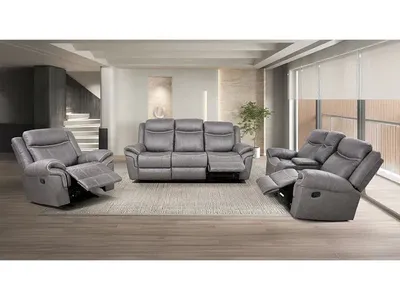 NEW RECLINING Leather SOFA & LOVESEAT - NEW IN BOX