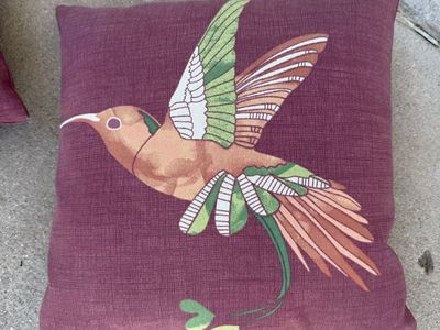 Outdoor hummingbird pillows 16 by 16 price for 2