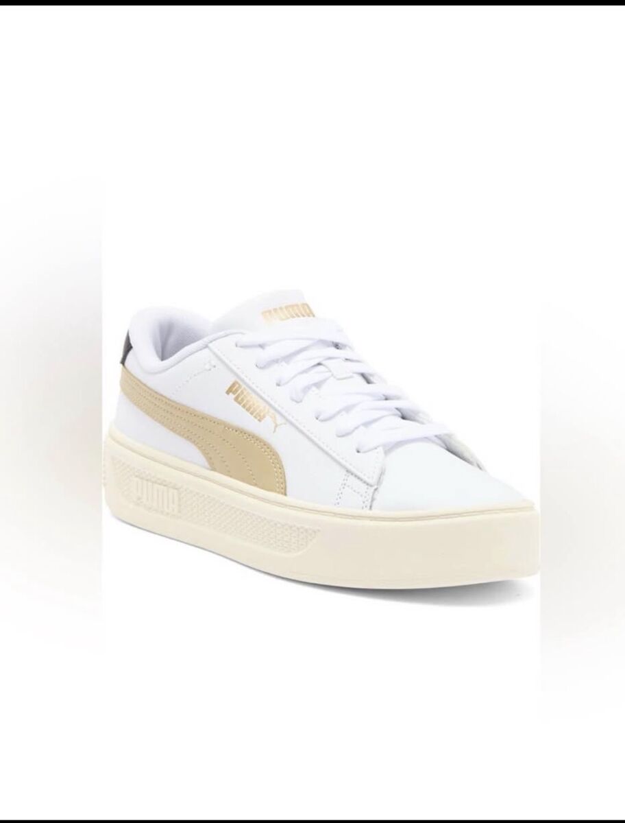 PUMA Women's White and Cream Sneakers NWT Size 8.5
