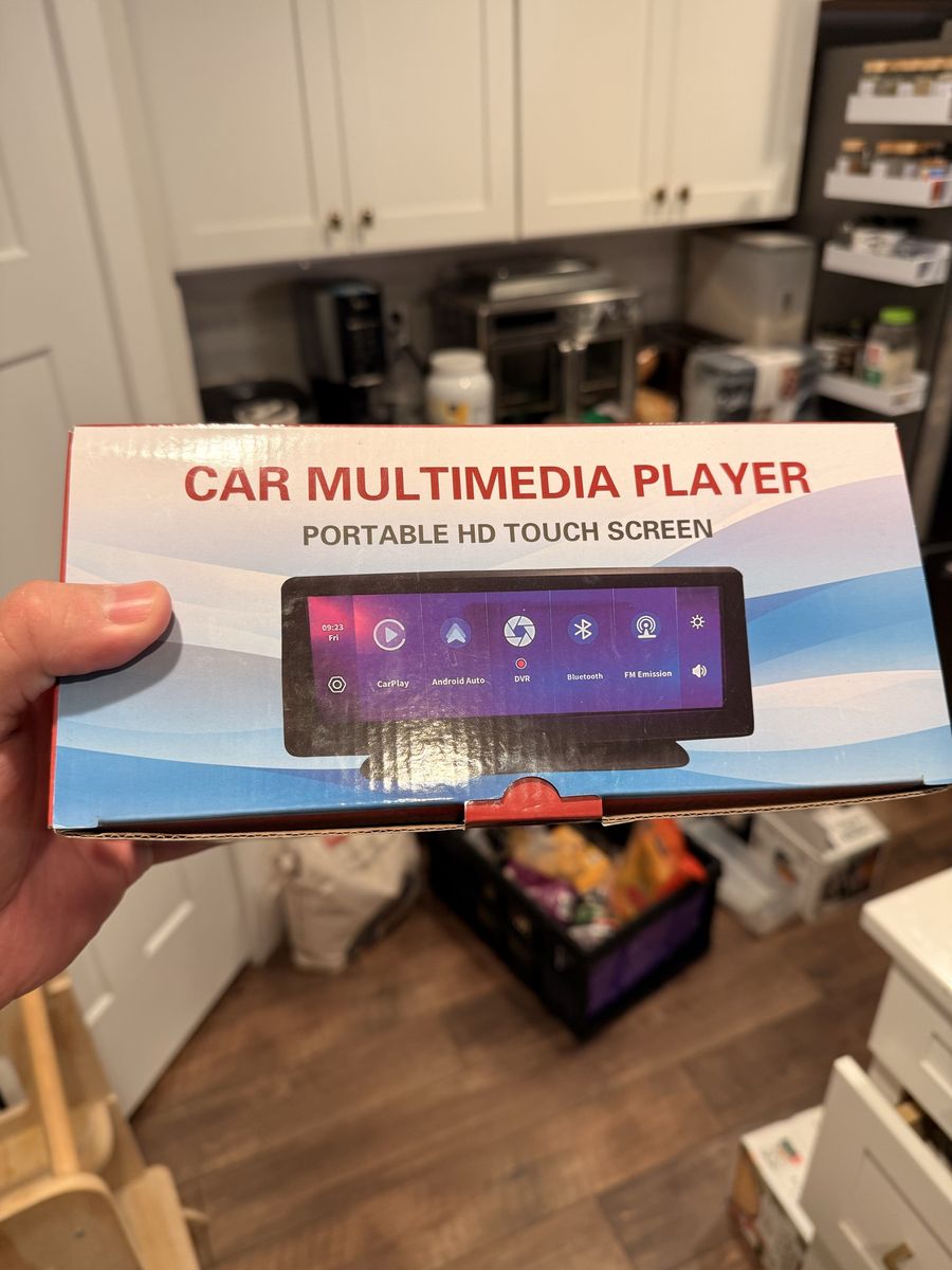 Portable HD Touchscreen Car Multimedia Player with Wireless CarPlay & Android Auto