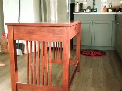 MCM Oak Veneer Computer Desk/ Workspace