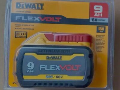 New Dewalt 9ah Battery Flexvolt