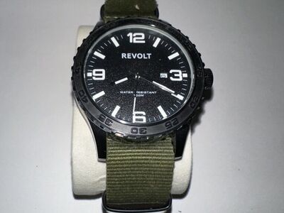 Revolt Custom Watch- Mechanical: Black/Green