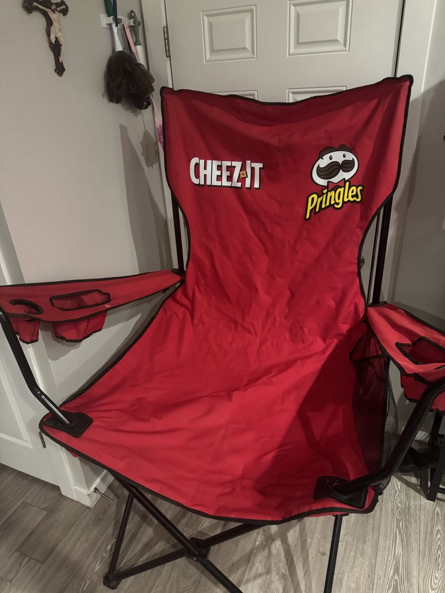 Cheez-It & Pringles Large Folding Camping Chair - Red