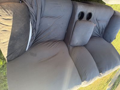 FREE COUCH WITH COVERS AND RECLINES