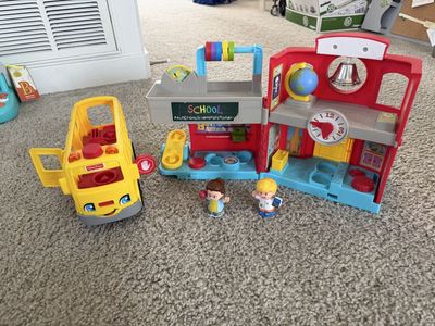 Fisher-Price Little People Wheels School and Bus Playset