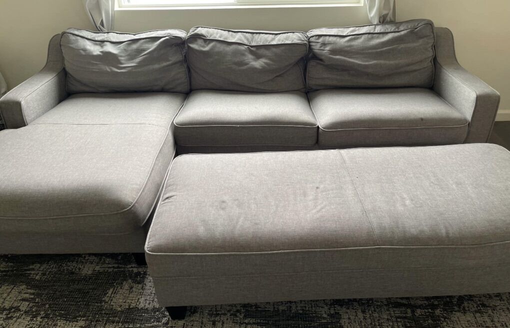 Nice Comfy Grey Sectional- Wil Deliver