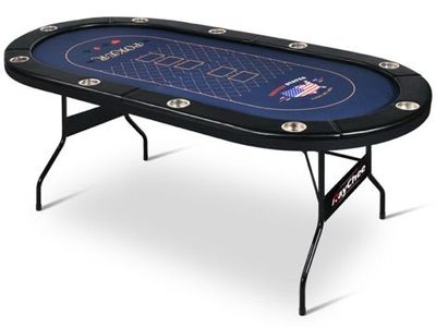 84” 10-Player Folding Poker Table