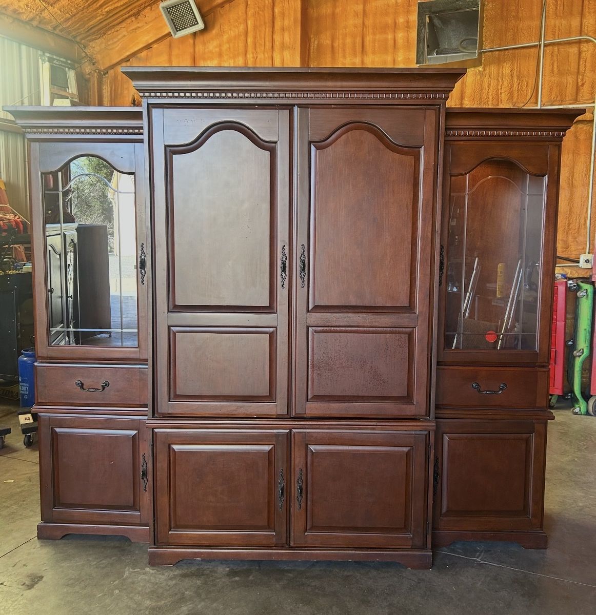 Entertainment Center~ 3 Piece Lighted Cabinetry