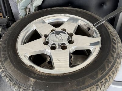 Goodyear Wrangler 265/70R17 All-Terrain Tires & Chrome Wheels (Set of 4) for Trucks/SUVs 8x180