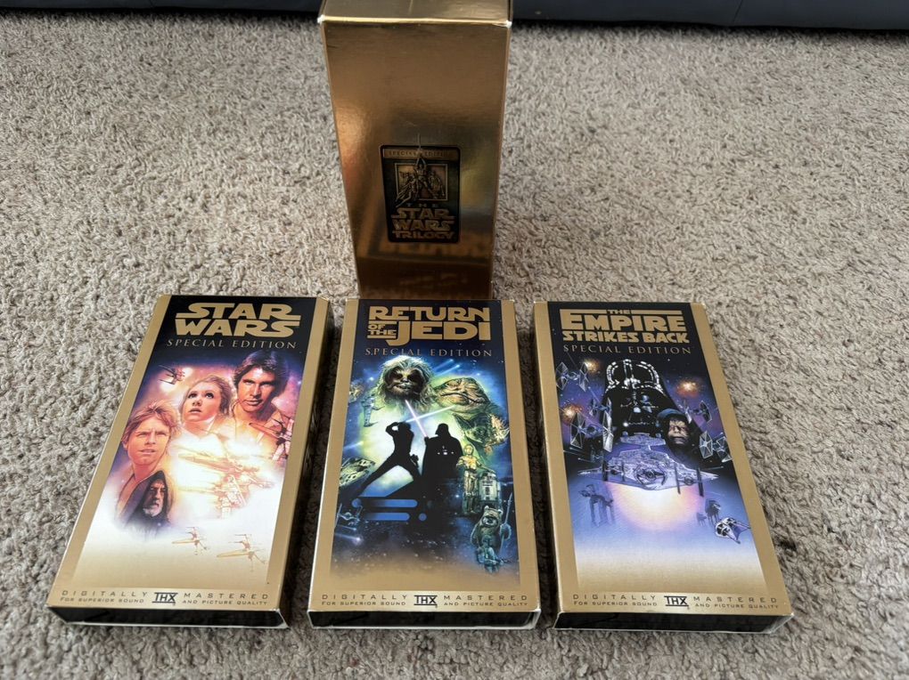 STAR WARS TRILOGY 3 VHS Empire Jedi