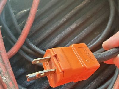 Heavy-Duty Outdoor Extension Cord with Triple Tap, Orange, 50-100ft. Coleman camp stove.