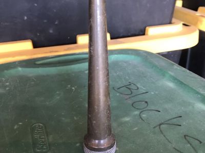 Vintage Solid Brass Garden Hose Straight Sprayer Nozzle Attachment