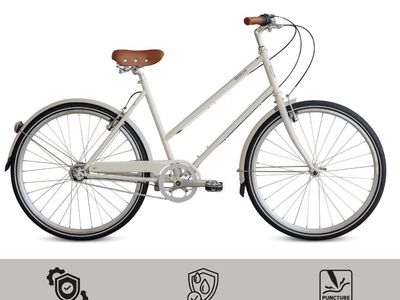 Franklin 3 City Bike, Ivory Small/Medium