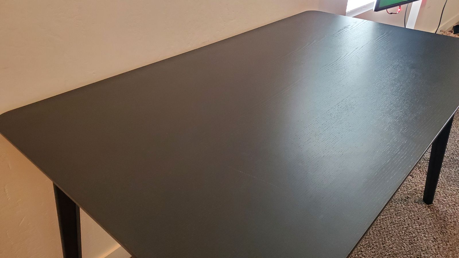 Black sturdy table