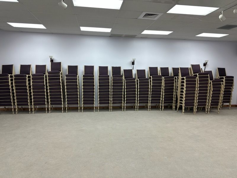 200 Commercial Padded Banquet Chairs Bulk Lot