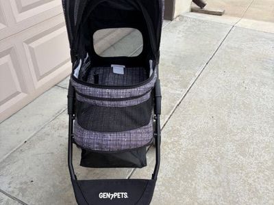 Gen7 Pet Starry Night Gray Regal Plus Pet Stroller