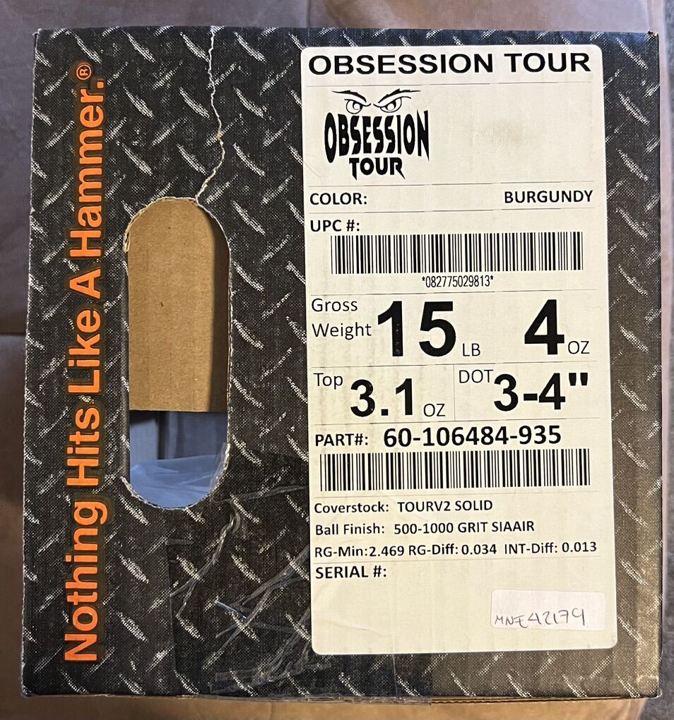 Hammer Obsession Tour Bowling Ball