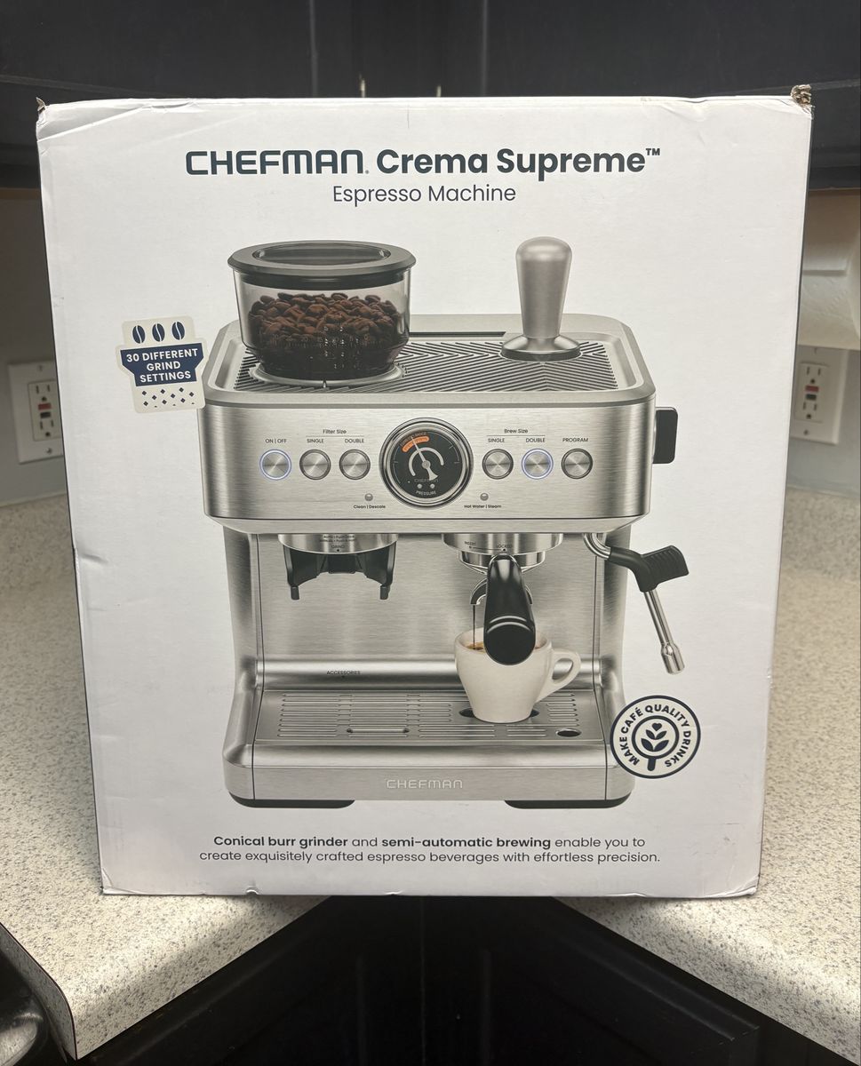 BRAND NEW! - Chefman Crema Supreme Espresso Machine