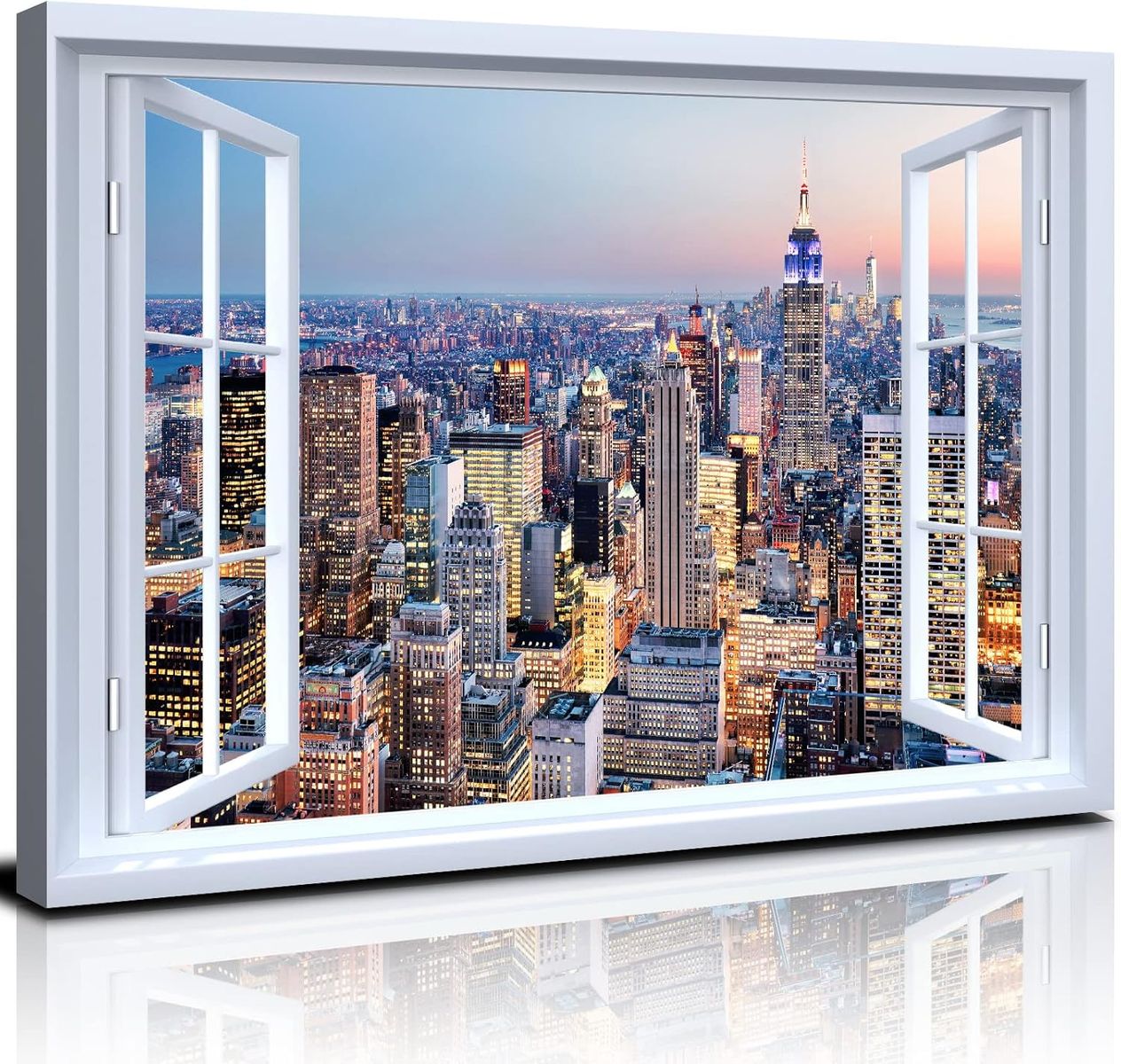 New 24x36 New York City Wall Art for Living Room NYC Skyline Wall Decor Manhattan Landscape